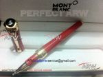 Perfect Replica Montblanc Etoile De  Rollerball Red Pen Gold Clip